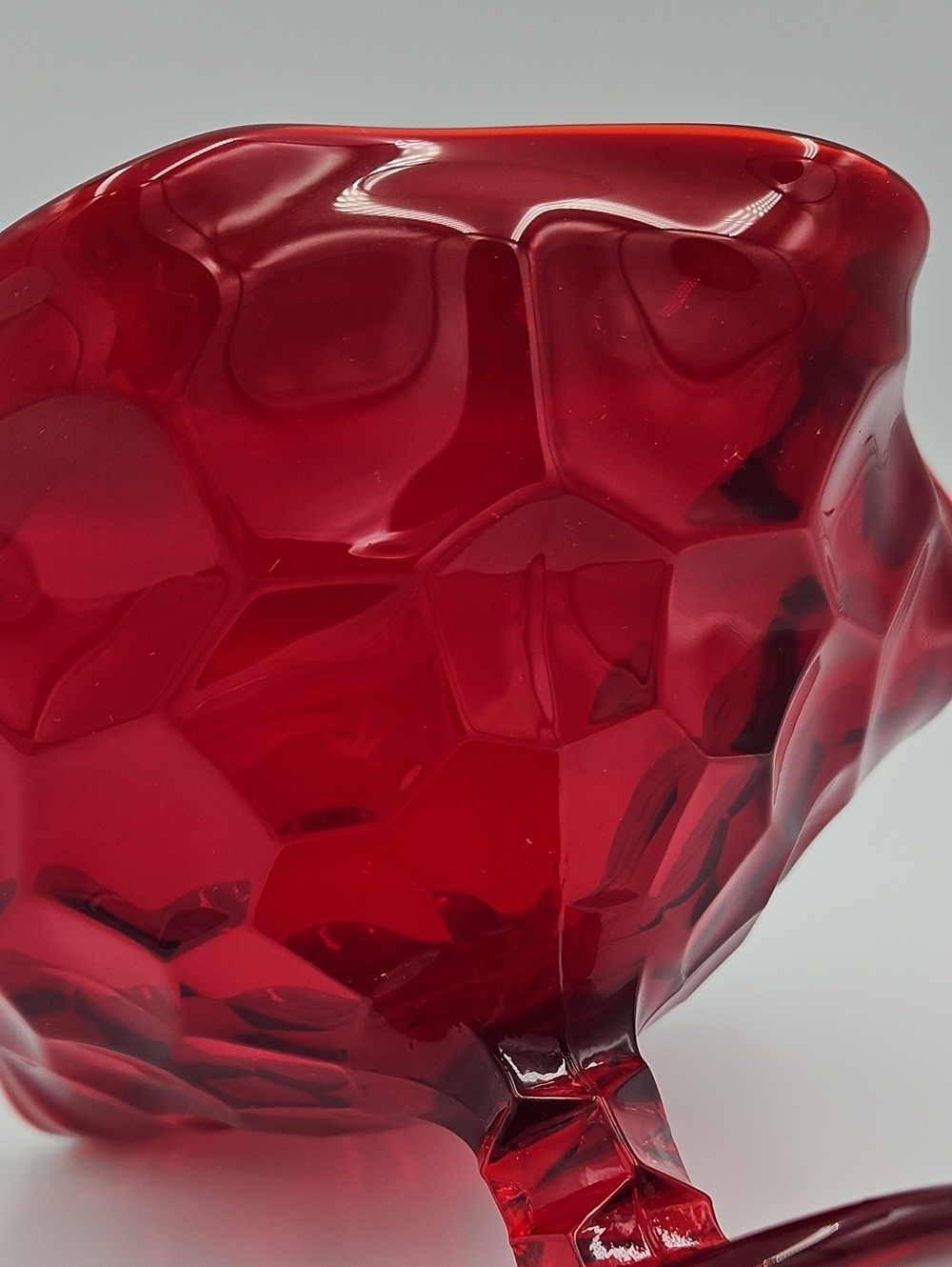 Red Candy Dish / Compote - Picture 3 of 4